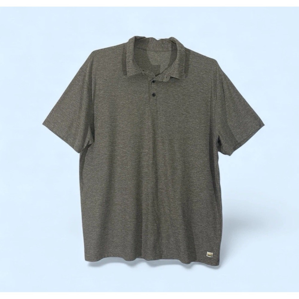 Vuori Polo Shirt Men's XL Gray Short Sleeve Golf Casual Stretch